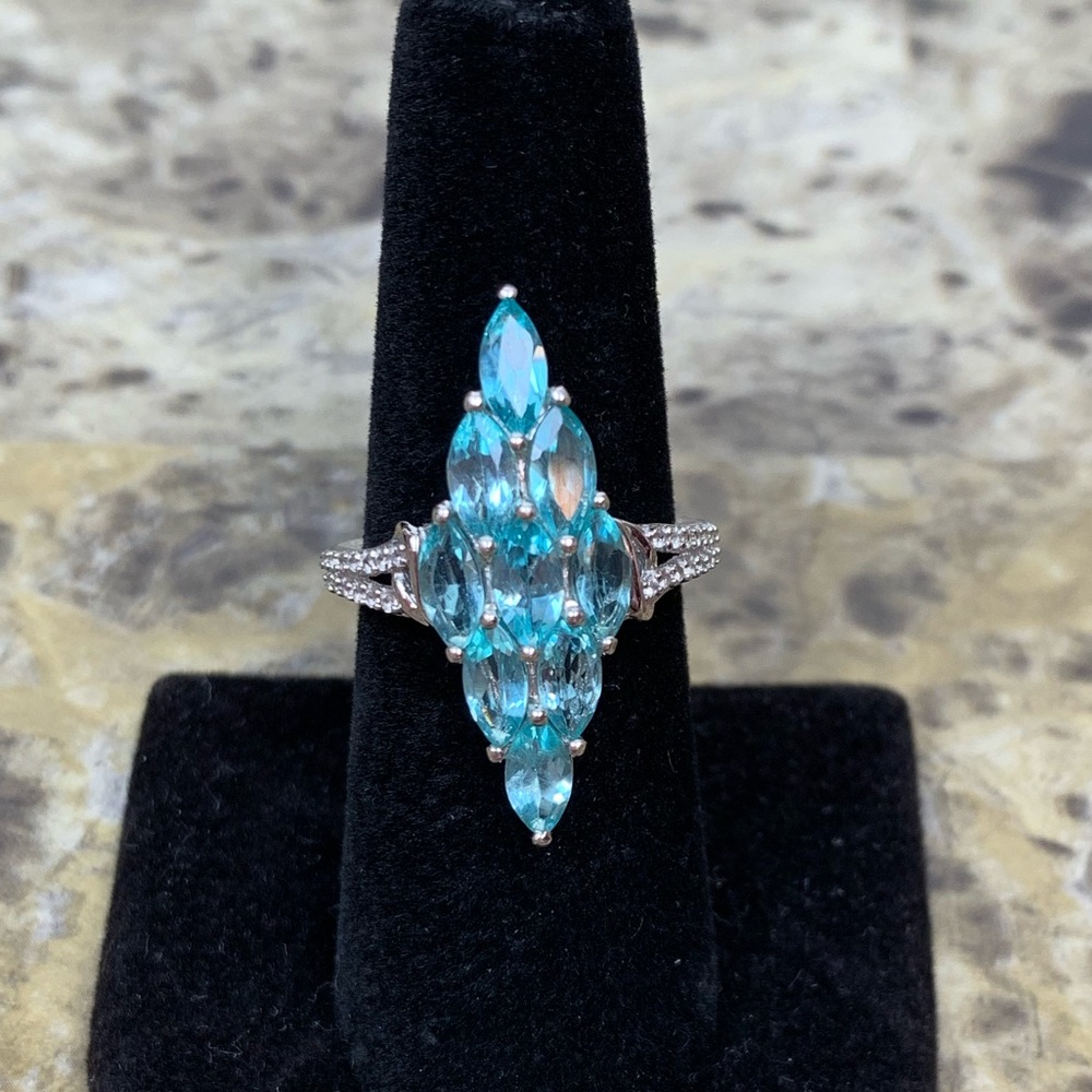 🦋Genuine Paraiba Apatite Ring🦋